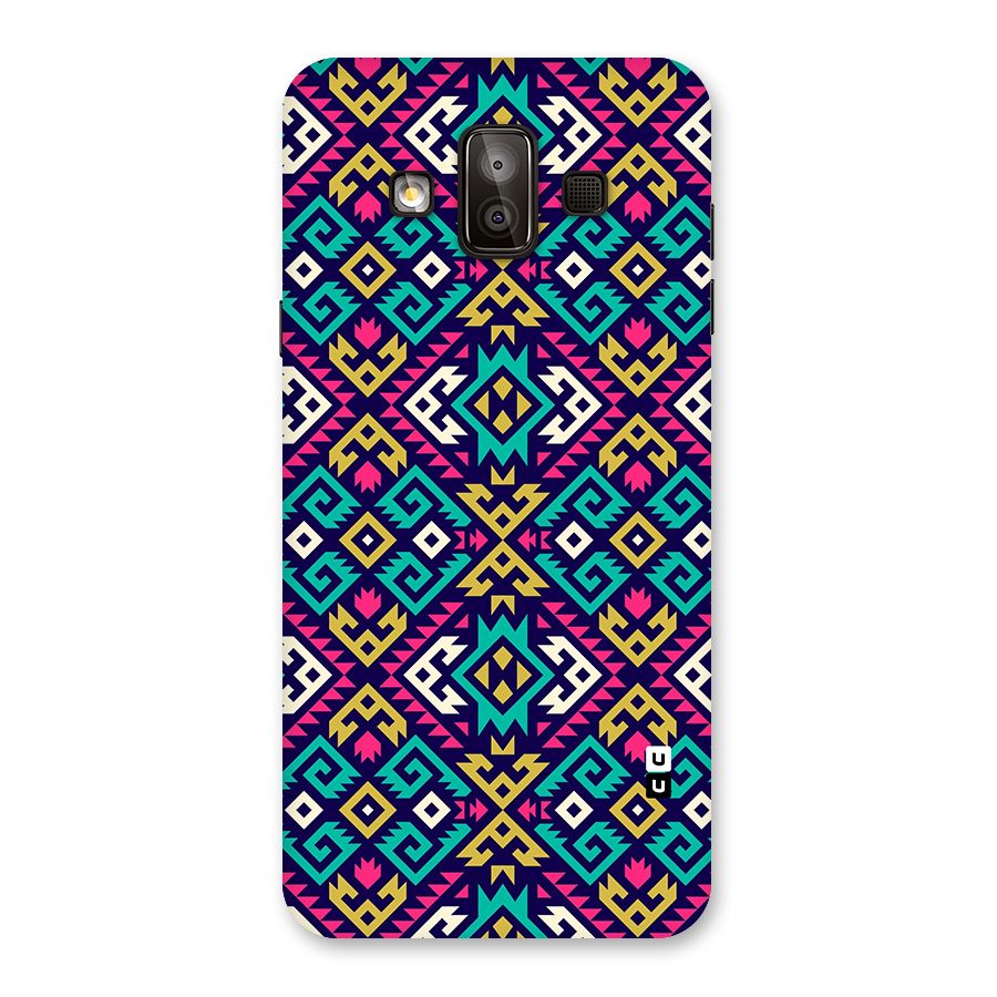 Retro Geometric Pattern Back Case for Galaxy J7 Duo