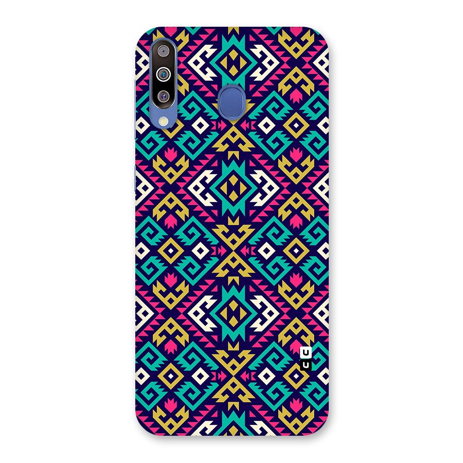 Retro Geometric Pattern Back Case for Galaxy M30