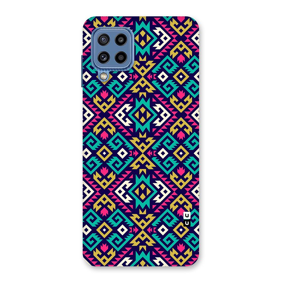 Retro Geometric Pattern Back Case for Galaxy M32
