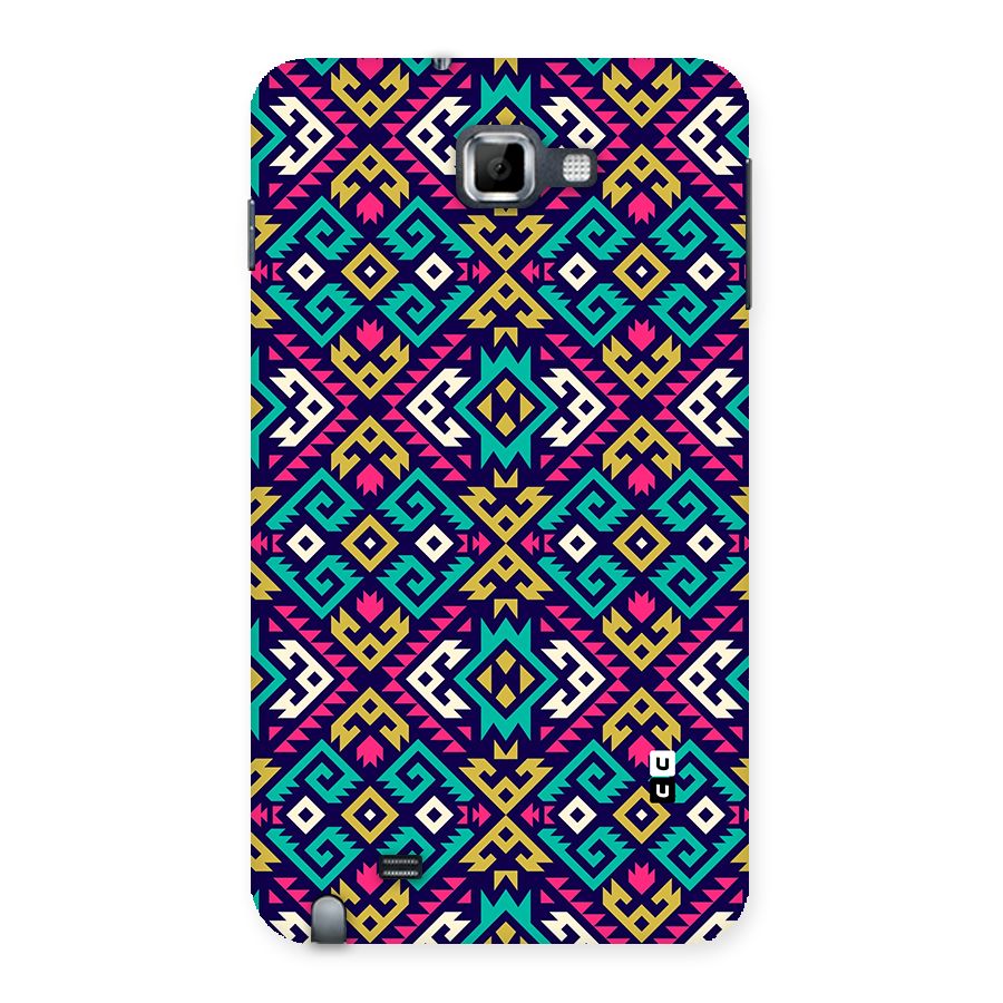 Retro Geometric Pattern Back Case for Galaxy Note