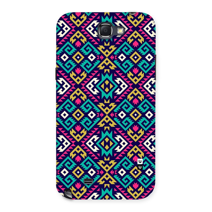 Retro Geometric Pattern Back Case for Galaxy Note 2