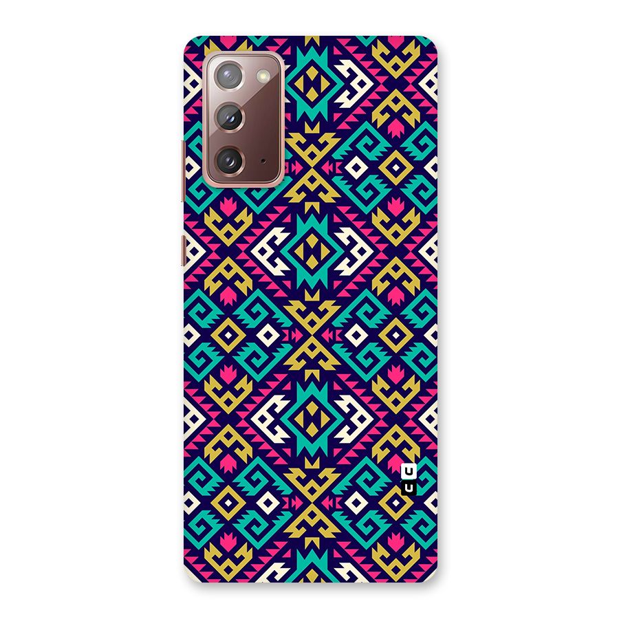 Retro Geometric Pattern Back Case for Galaxy Note 20