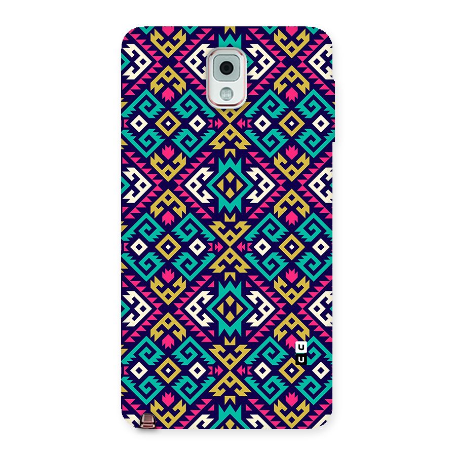 Retro Geometric Pattern Back Case for Galaxy Note 3