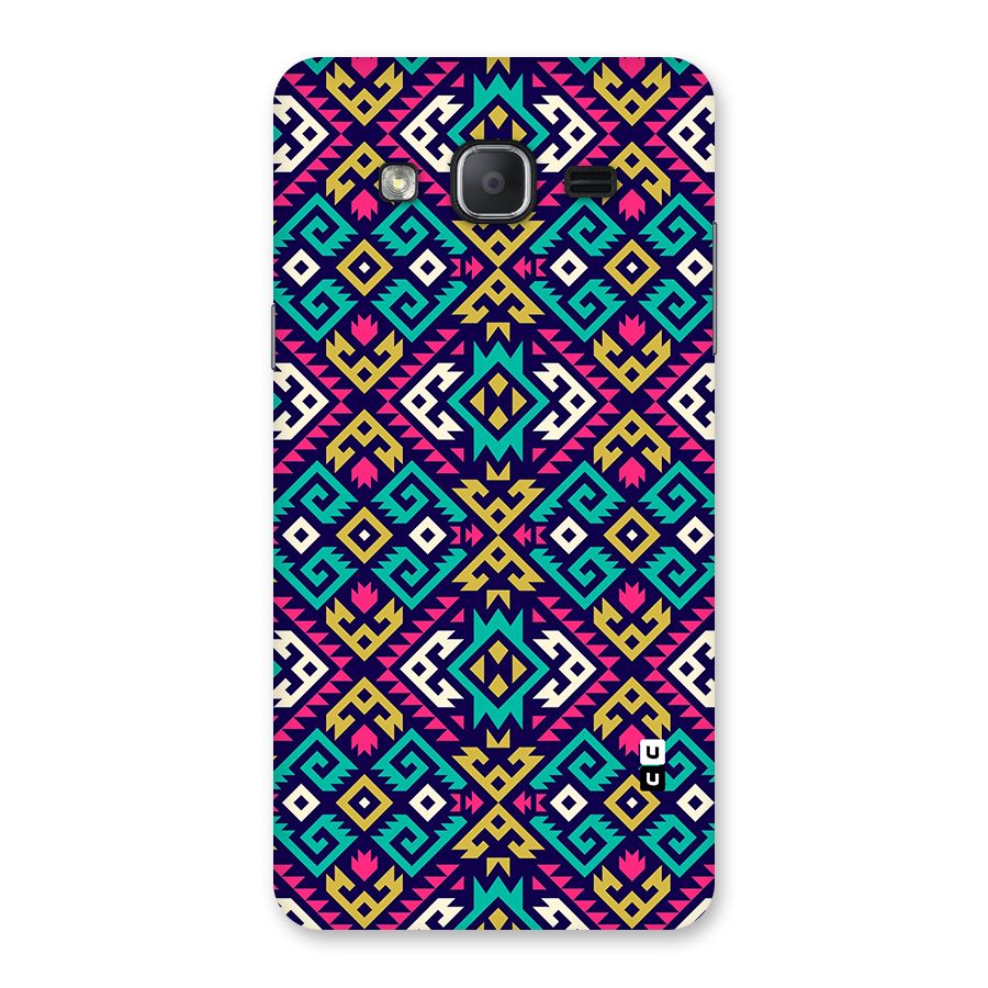 Retro Geometric Pattern Back Case for Galaxy On7 2015