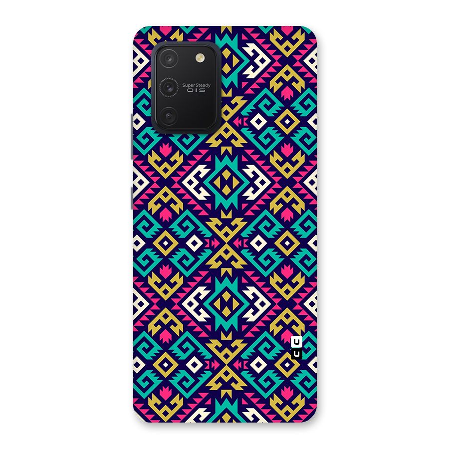 Retro Geometric Pattern Back Case for Galaxy S10 Lite