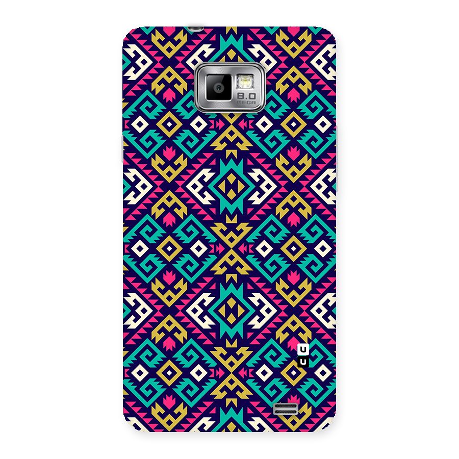 Retro Geometric Pattern Back Case for Galaxy S2
