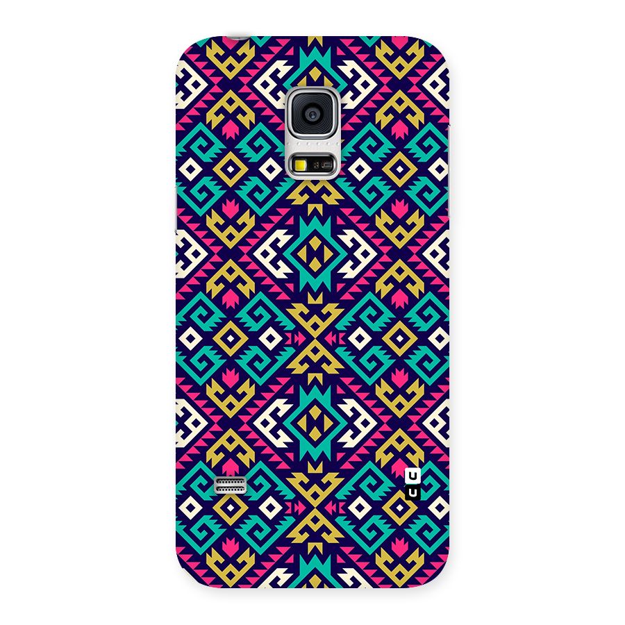 Retro Geometric Pattern Back Case for Galaxy S5 Mini