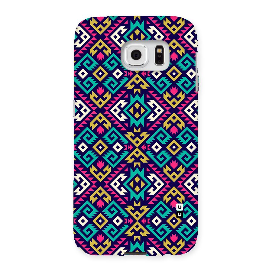 Retro Geometric Pattern Back Case for Galaxy S6