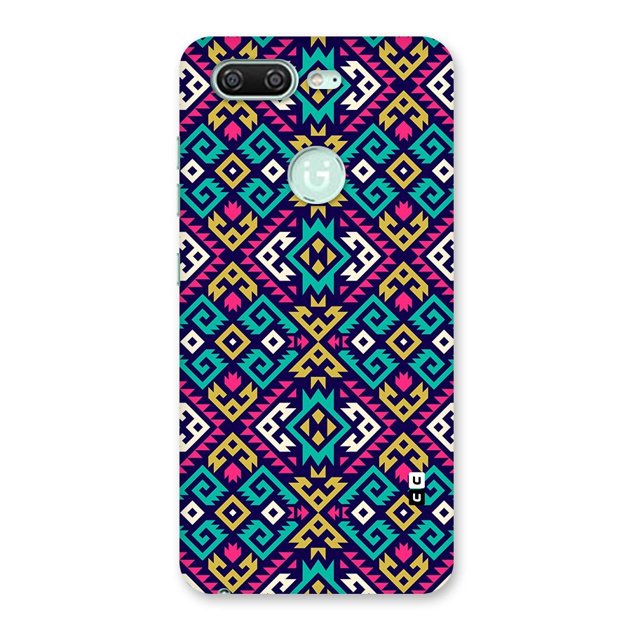 Retro Geometric Pattern Back Case for Gionee S10