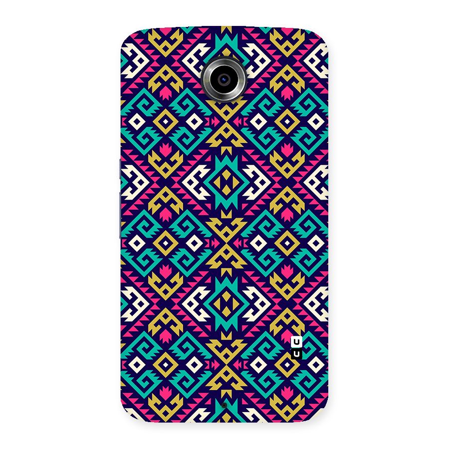 Retro Geometric Pattern Back Case for Google Nexus 6