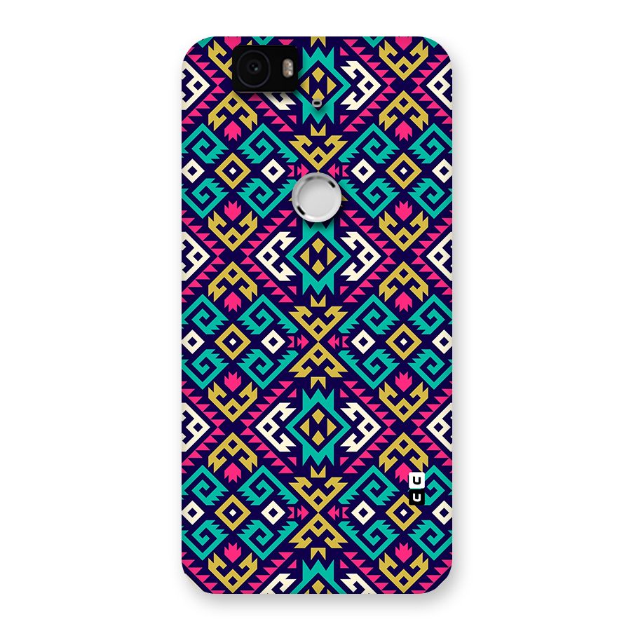 Retro Geometric Pattern Back Case for Google Nexus 6P