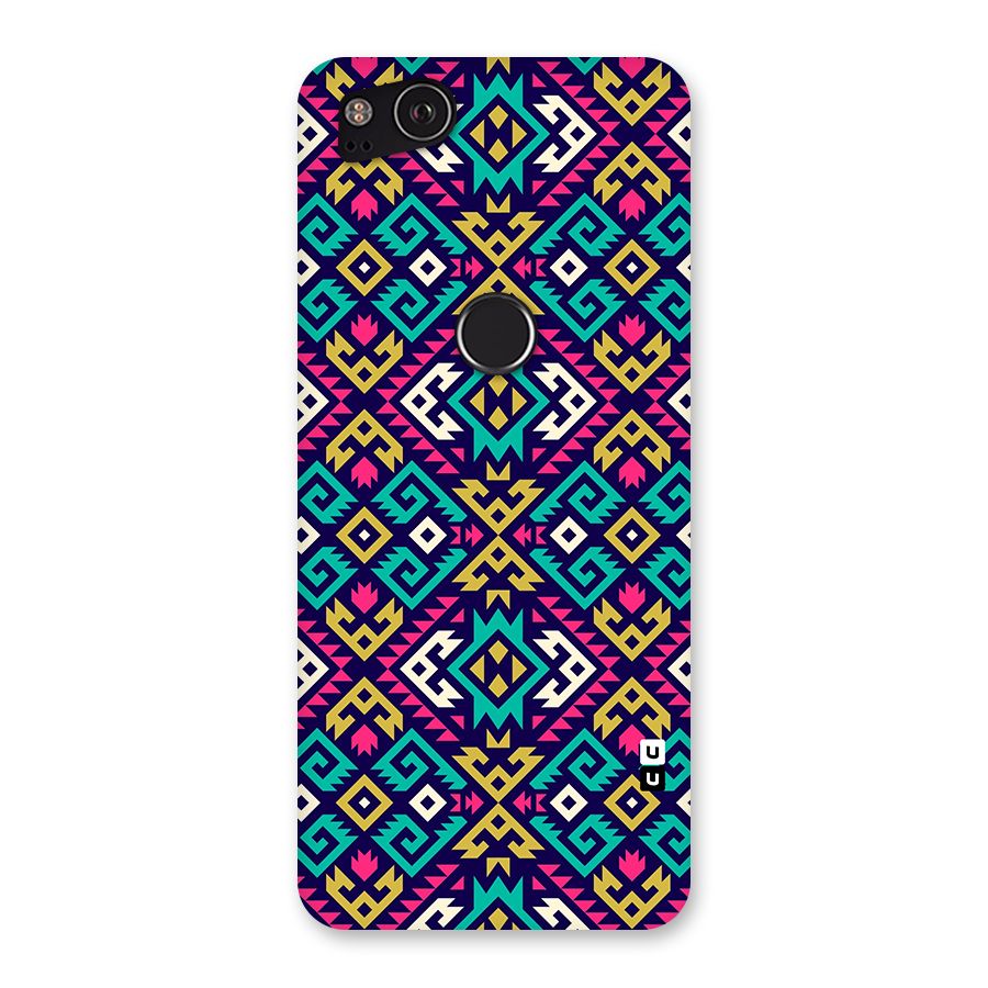 Retro Geometric Pattern Back Case for Google Pixel 2