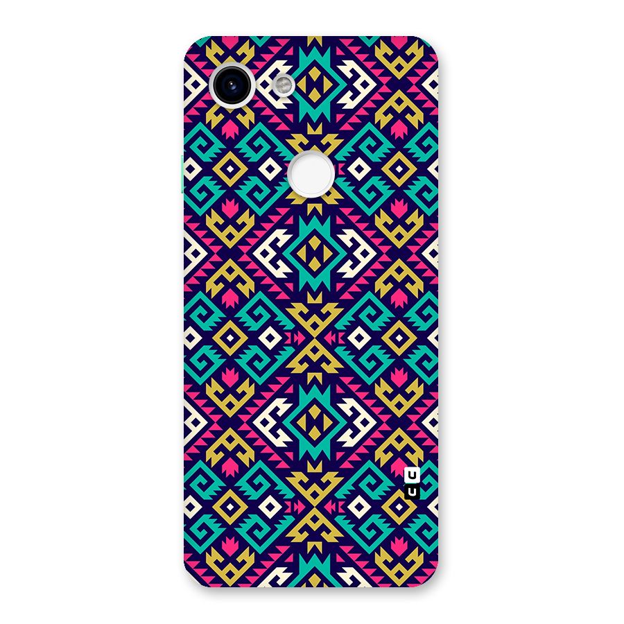 Retro Geometric Pattern Back Case for Google Pixel 3