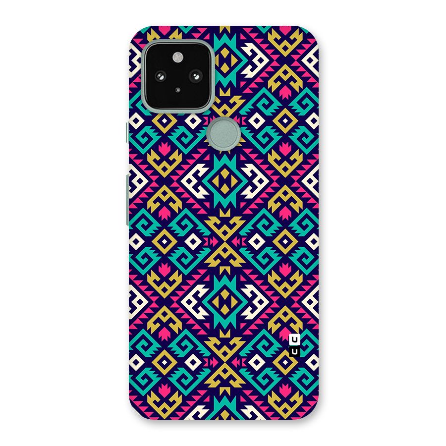Retro Geometric Pattern Back Case for Google Pixel 5