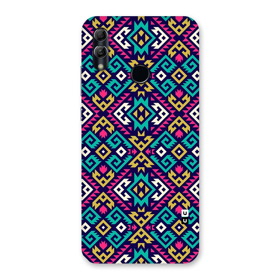 Retro Geometric Pattern Back Case for Honor 10 Lite