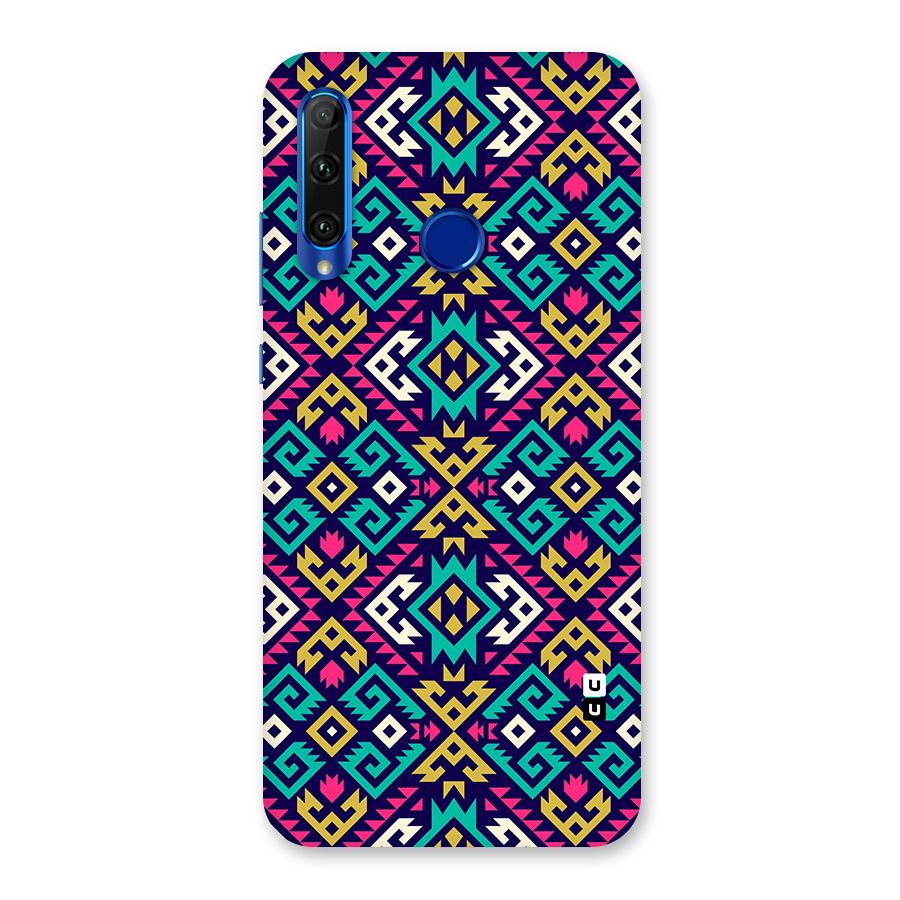 Retro Geometric Pattern Back Case for Honor 20i