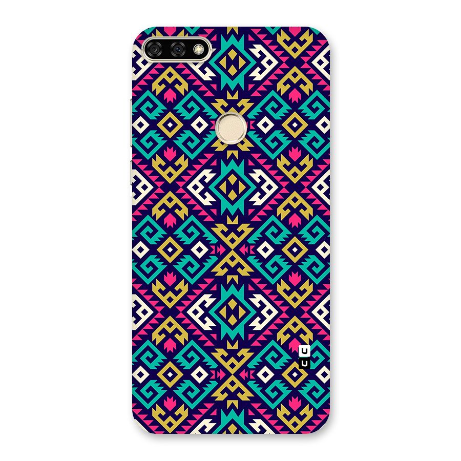 Retro Geometric Pattern Back Case for Honor 7A