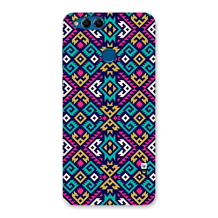 Retro Geometric Pattern Back Case for Honor 7X
