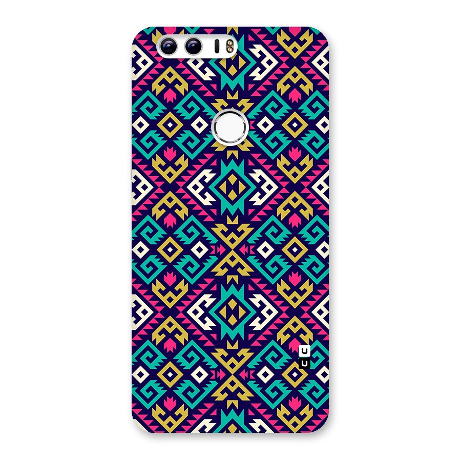 Retro Geometric Pattern Back Case for Honor 8