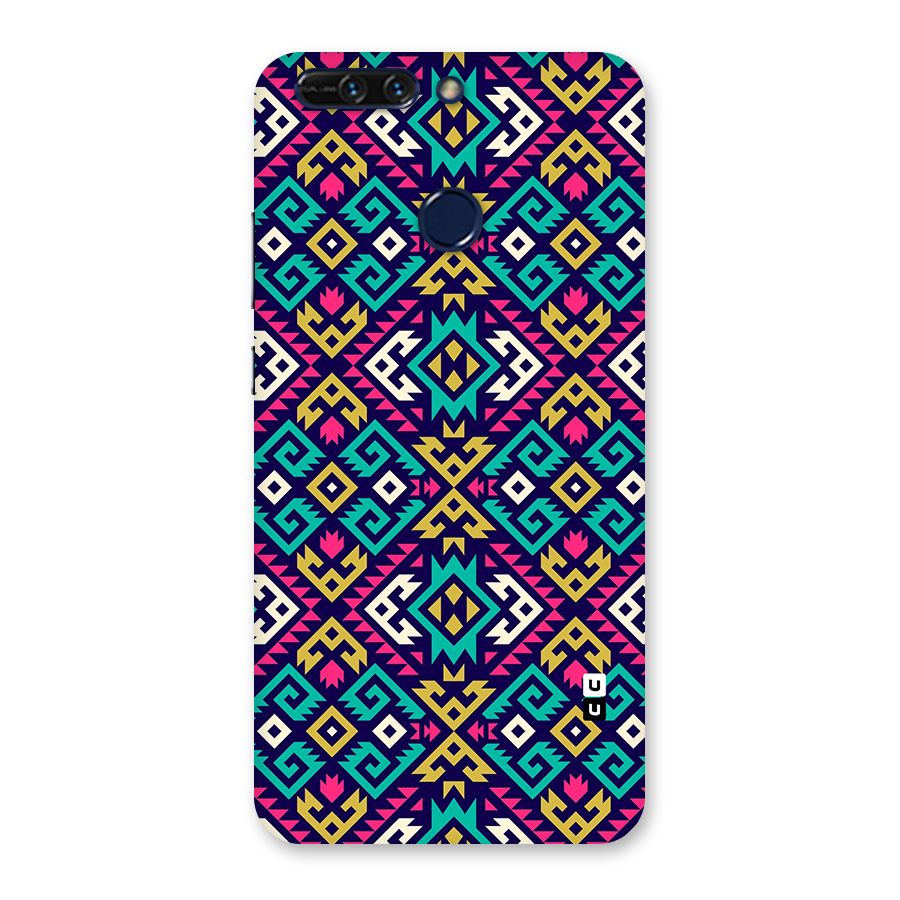 Retro Geometric Pattern Back Case for Honor 8 Pro