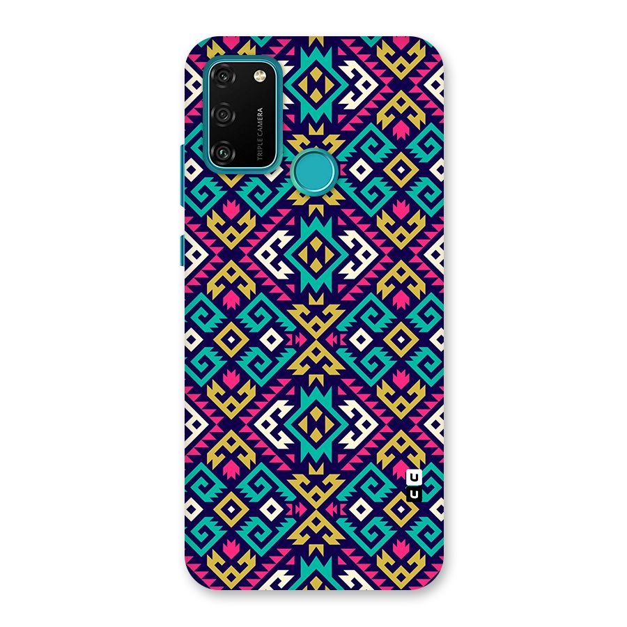 Retro Geometric Pattern Back Case for Honor 9A