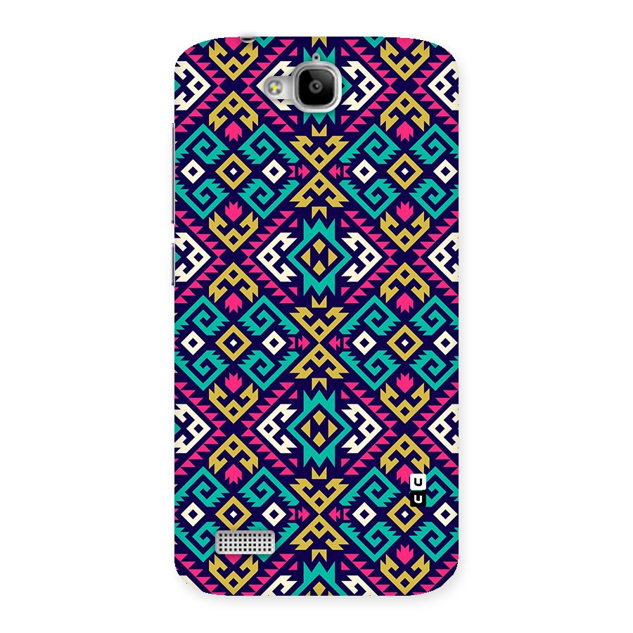 Retro Geometric Pattern Back Case for Honor Holly