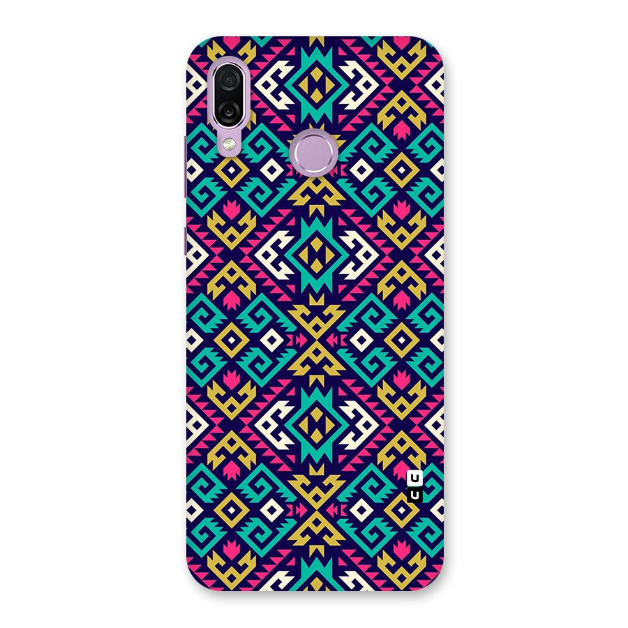 Retro Geometric Pattern Back Case for Honor Play