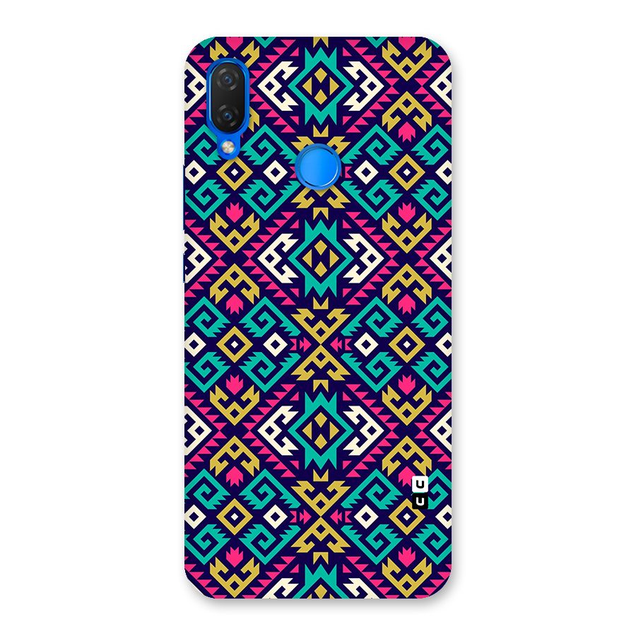 Retro Geometric Pattern Back Case for Huawei P Smart+