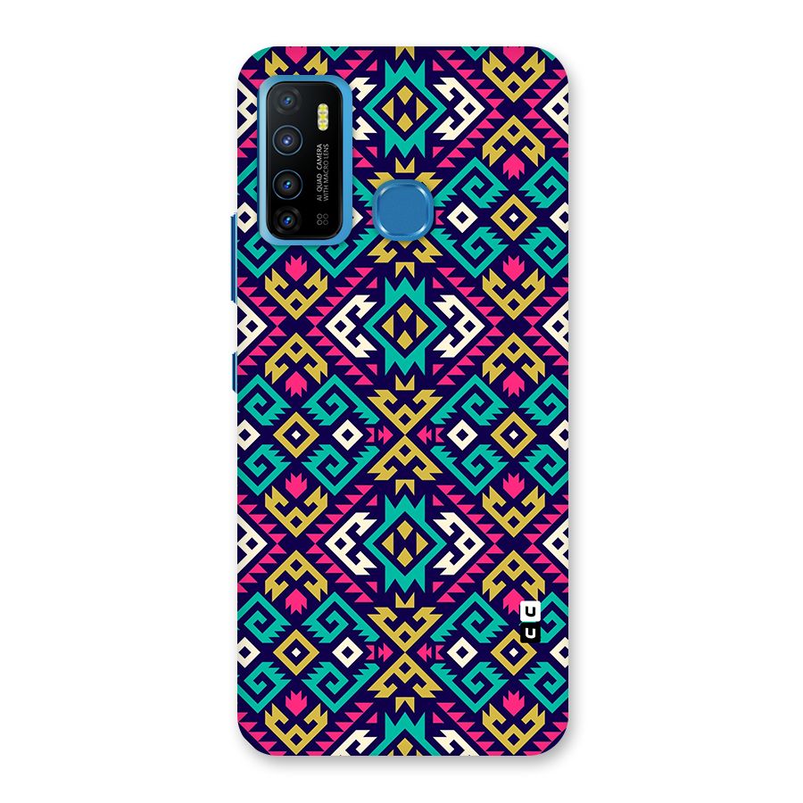 Retro Geometric Pattern Back Case for Infinix Hot 9