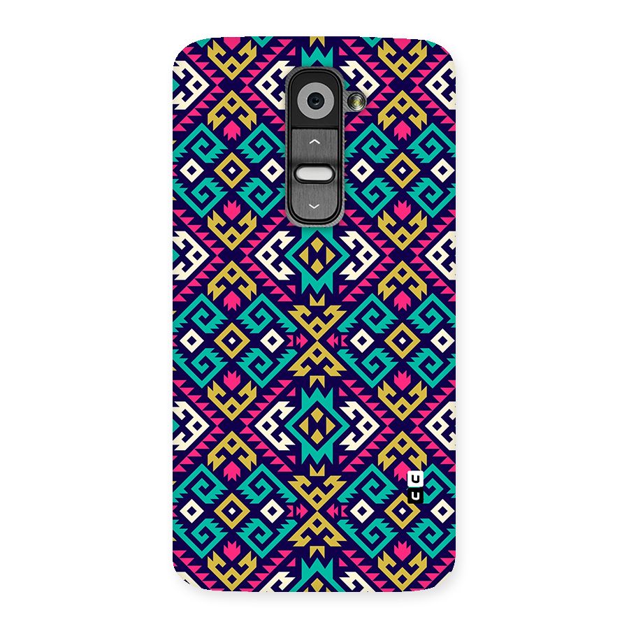 Retro Geometric Pattern Back Case for LG G2