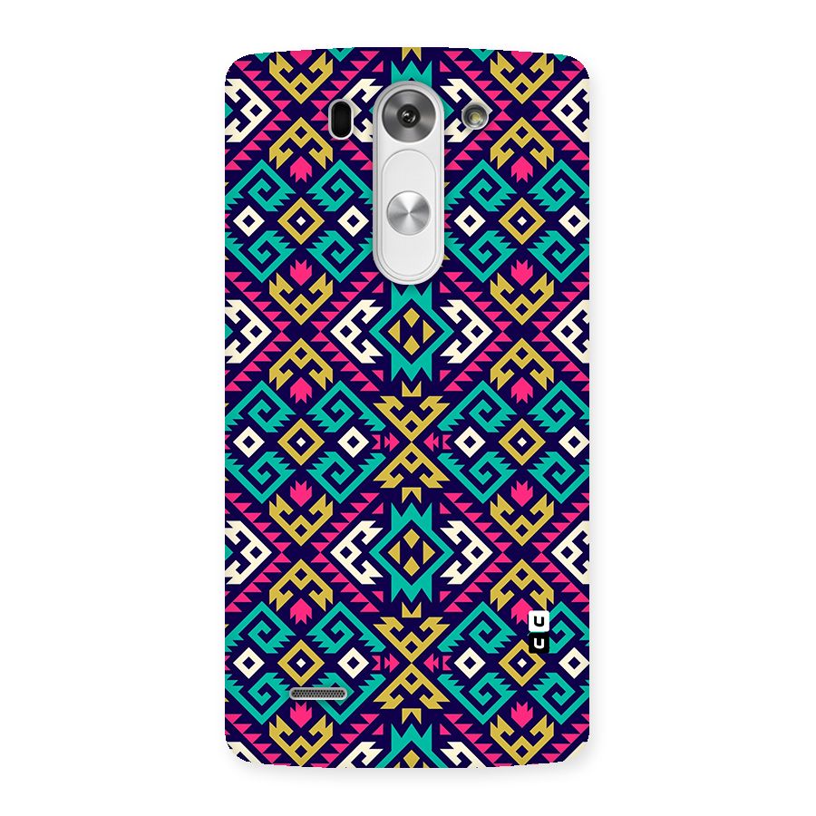 Retro Geometric Pattern Back Case for LG G3 Mini