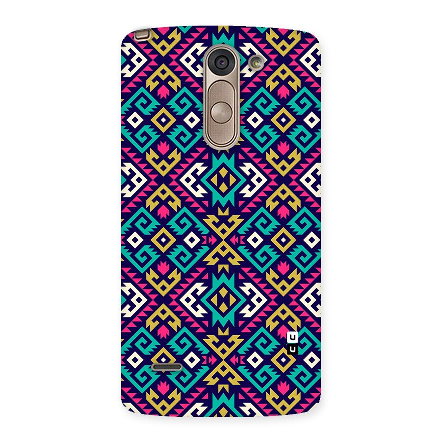 Retro Geometric Pattern Back Case for LG G3 Stylus