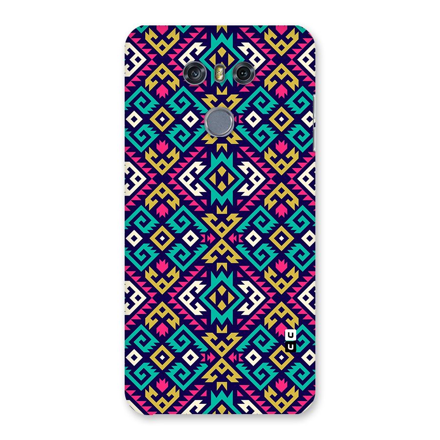 Retro Geometric Pattern Back Case for LG G6