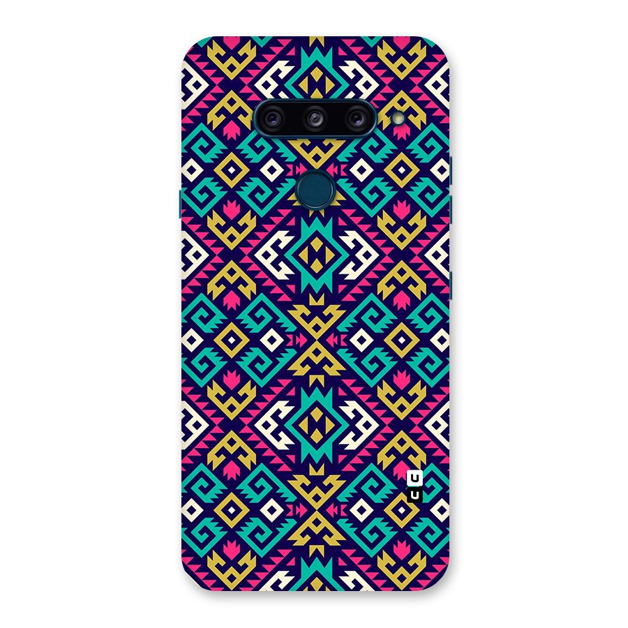 Retro Geometric Pattern Back Case for LG  V40 ThinQ