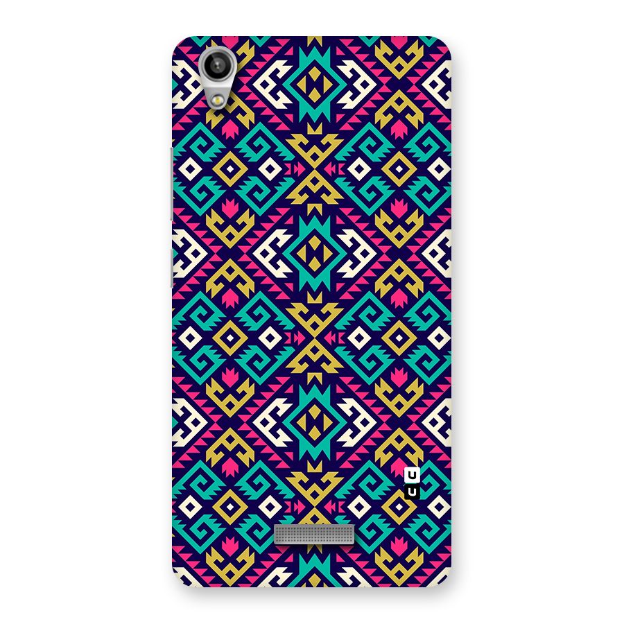 Retro Geometric Pattern Back Case for Lava Pixel V1