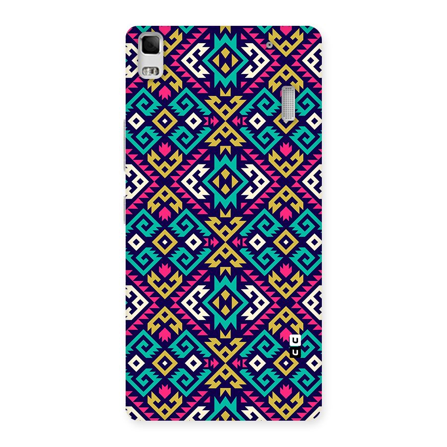 Retro Geometric Pattern Back Case for Lenovo K3 Note