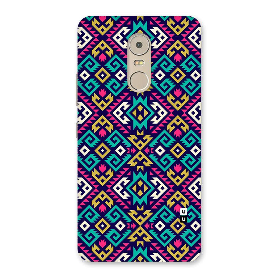 Retro Geometric Pattern Back Case for Lenovo K6 Note