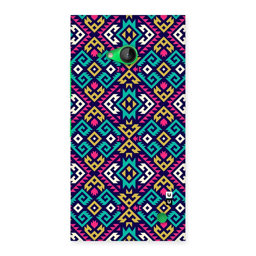 Retro Geometric Pattern Back Case for Lumia 730