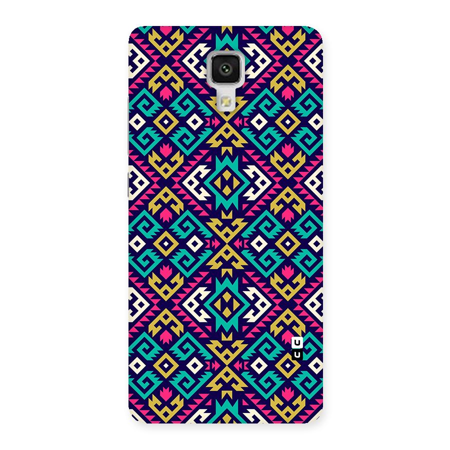 Retro Geometric Pattern Back Case for Mi4