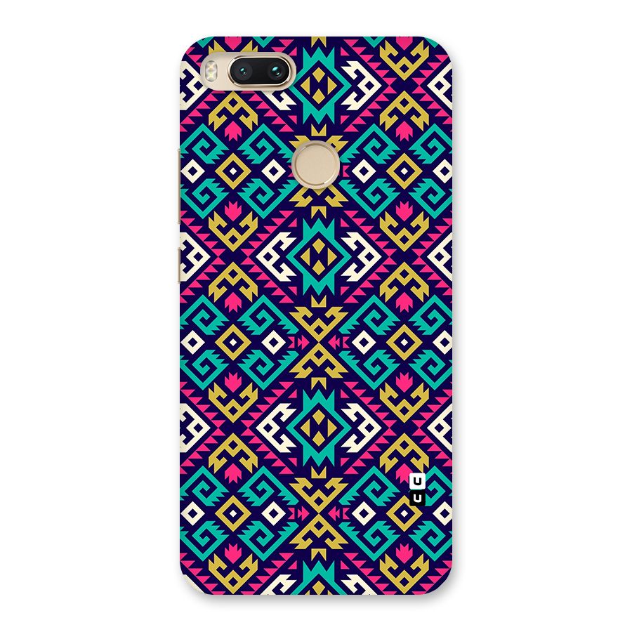 Retro Geometric Pattern Back Case for Mi A1