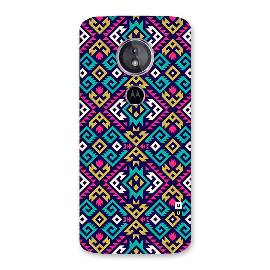 Retro Geometric Pattern Back Case for Moto E5