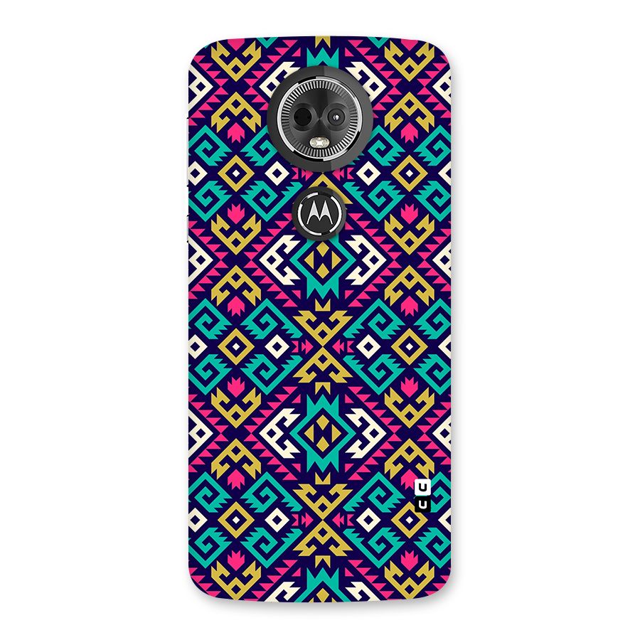 Retro Geometric Pattern Back Case for Moto E5 Plus