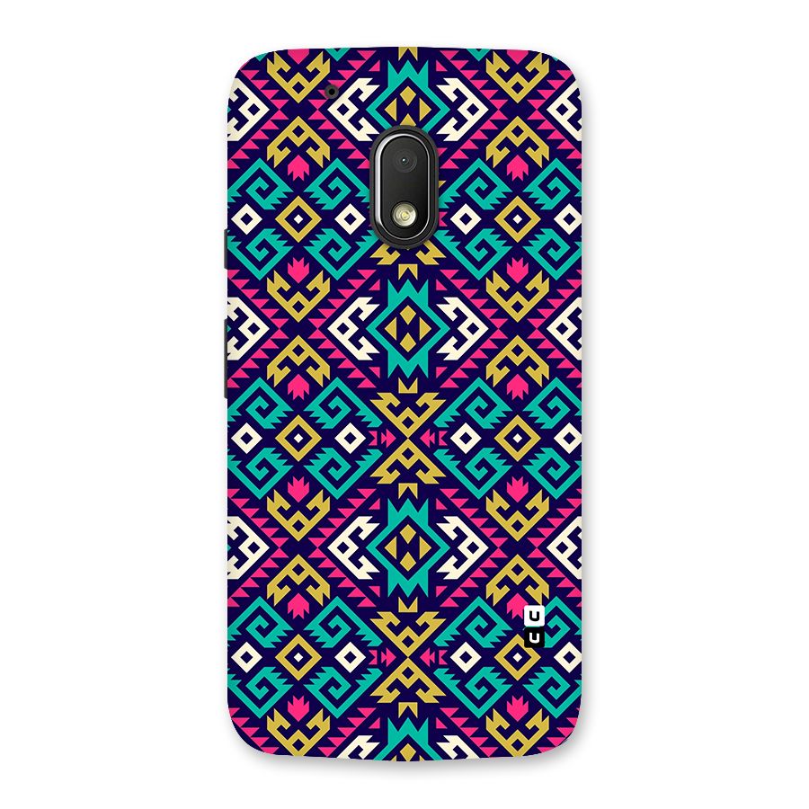 Retro Geometric Pattern Back Case for Moto G4 Play