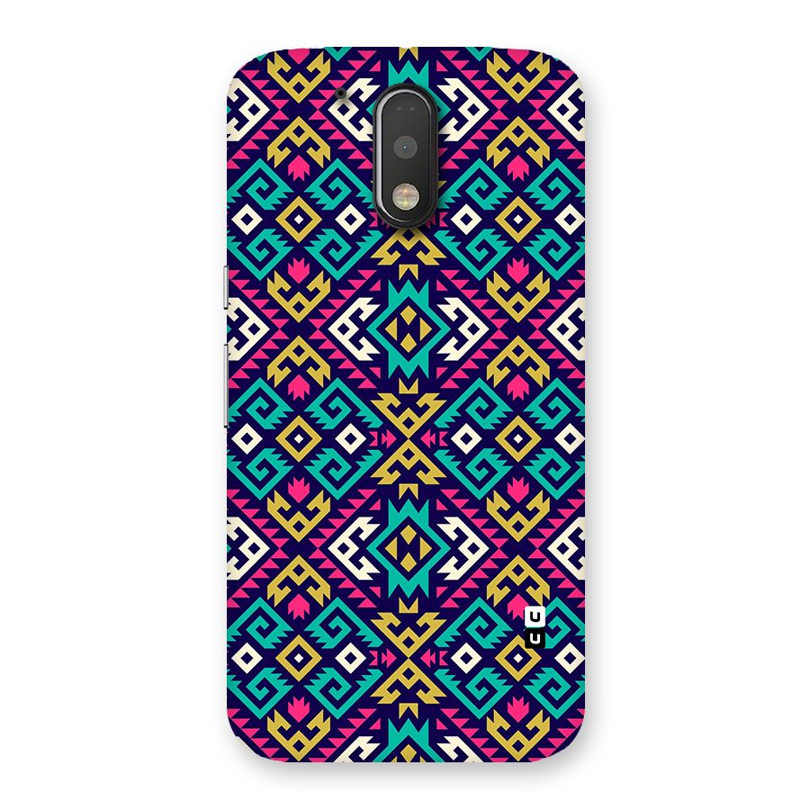 Retro Geometric Pattern Back Case for Moto G4 Plus