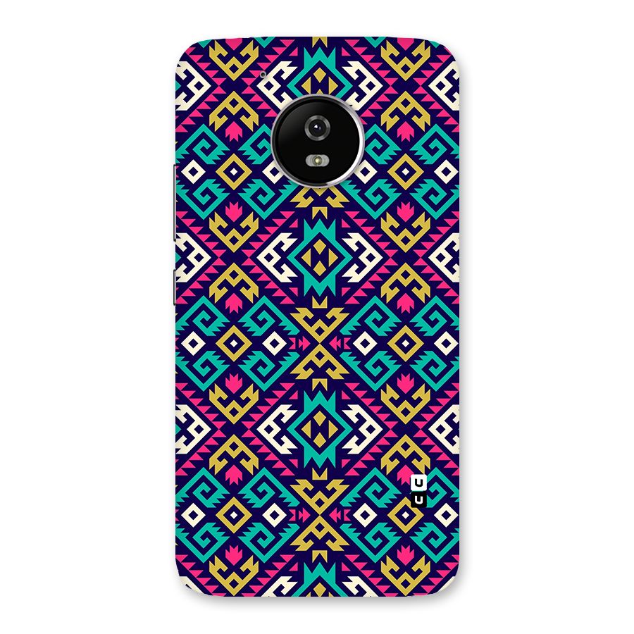 Retro Geometric Pattern Back Case for Moto G5