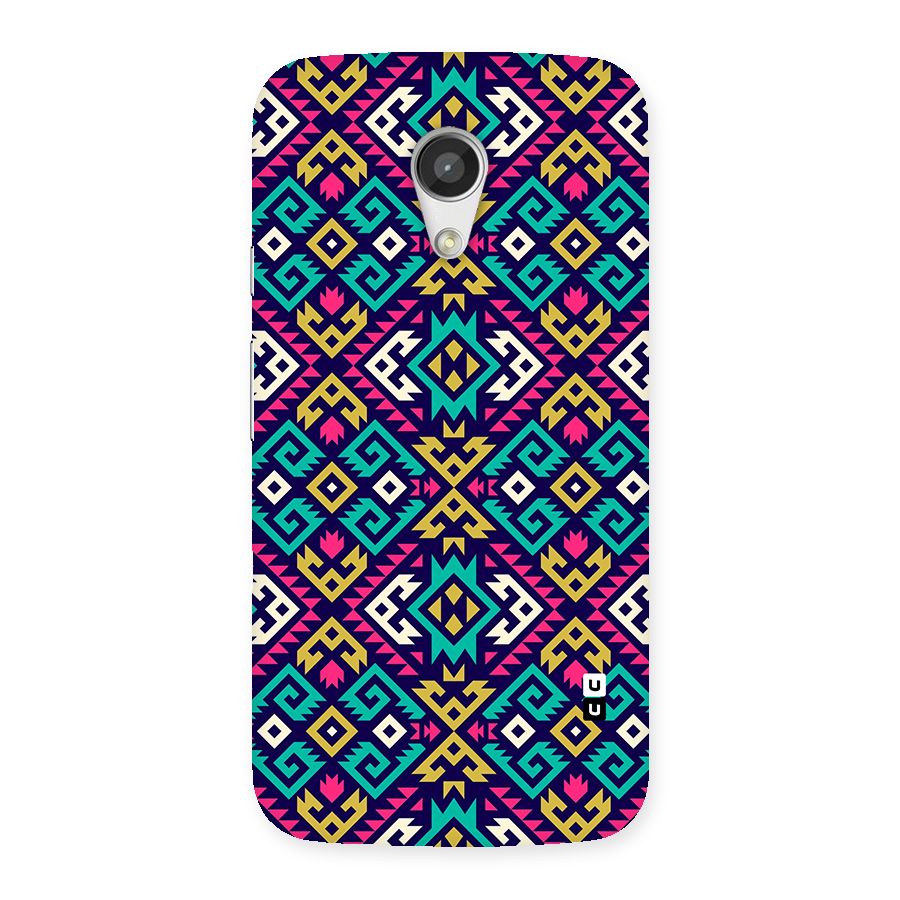 Retro Geometric Pattern Back Case for Moto G 2nd Gen