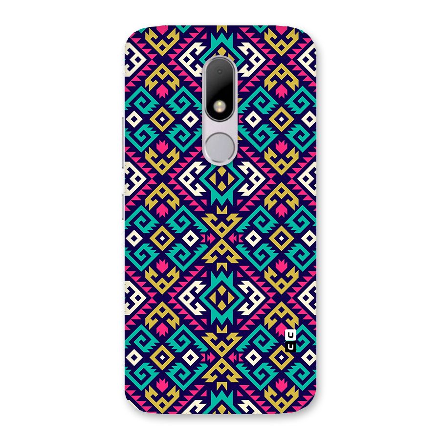 Retro Geometric Pattern Back Case for Moto M