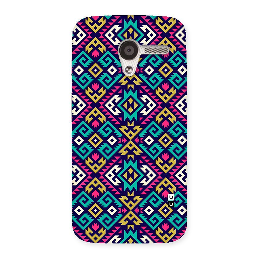 Retro Geometric Pattern Back Case for Moto X
