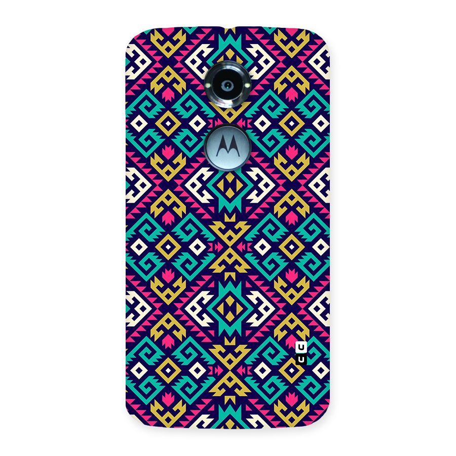 Retro Geometric Pattern Back Case for Moto X2