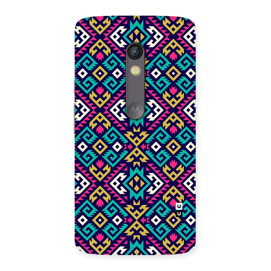 Retro Geometric Pattern Back Case for Moto X Play